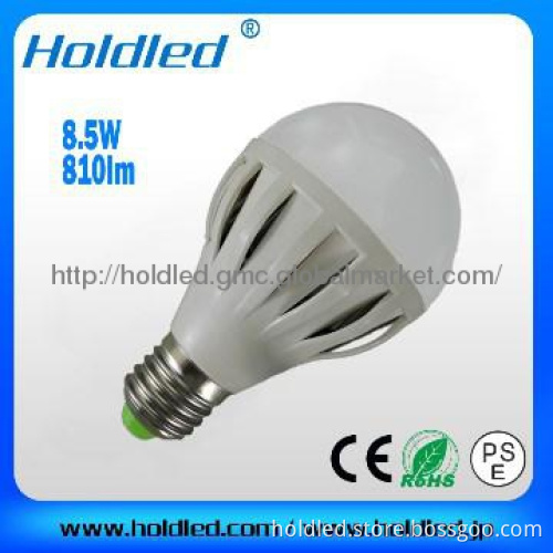 8W LED bulb 810lm PC casing
